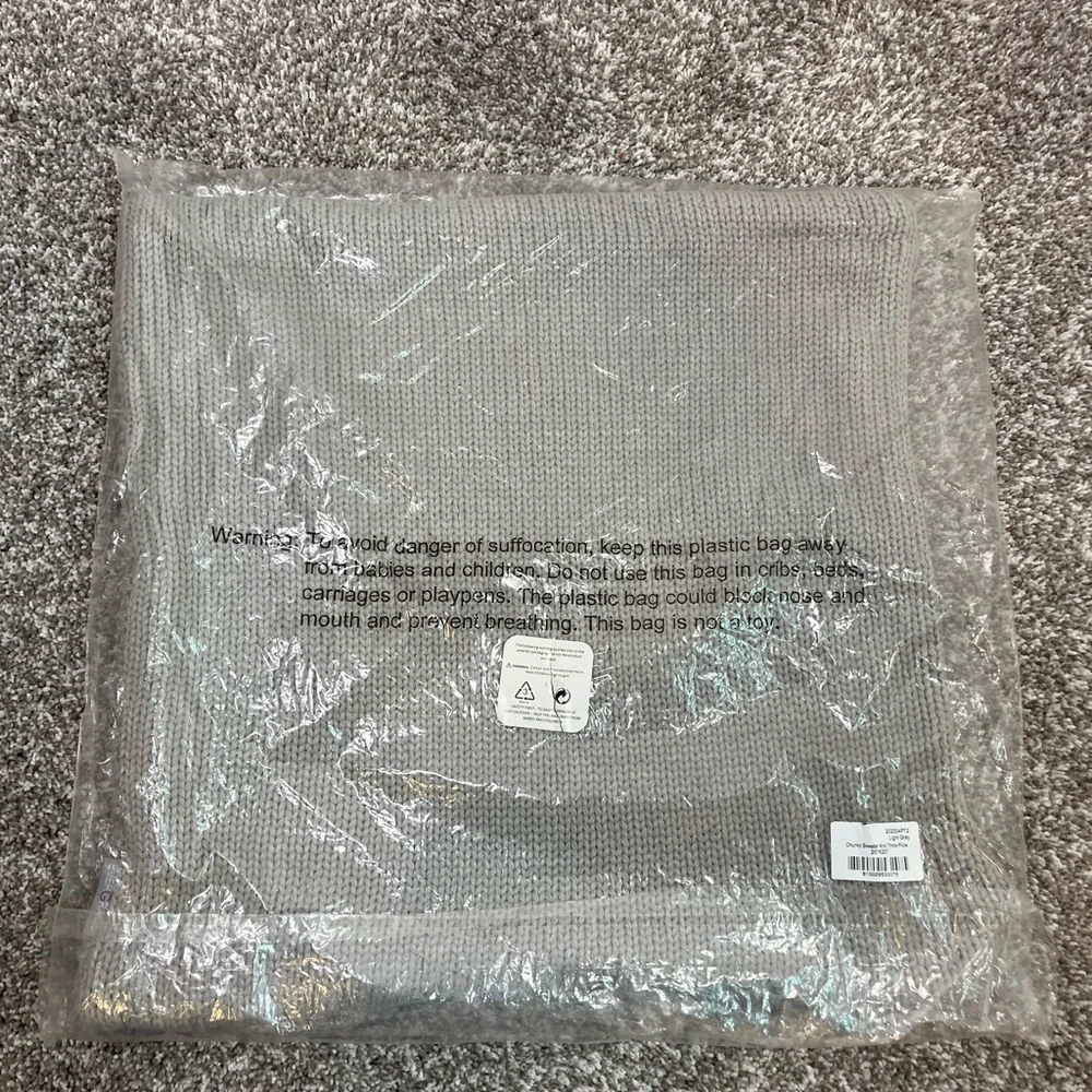 ⭐️ EVERGRACE Cozy Knit Throw Pillow Case 20x20”